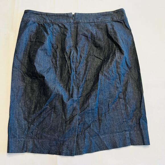 Ann Taylor Petite Loft Slate Blue Knee-Length Pencil Skirt 6P (A0131) - Picture 2 of 5